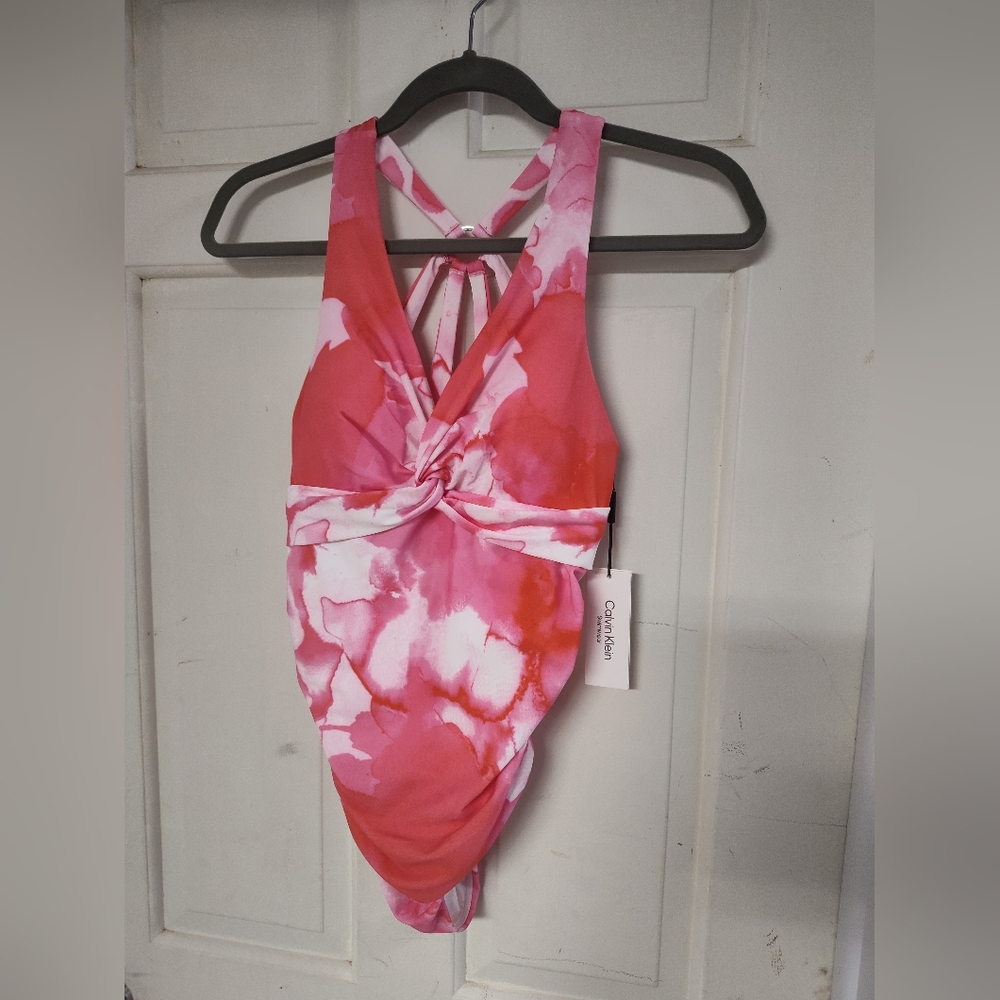 Calvin Klein Pink One Piece Swimsuit for Women